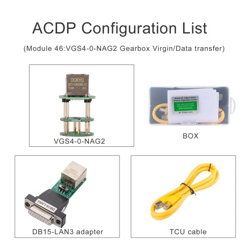 YANHUA ACDP Module 46 Board + License VGS4-0-NAG2 Gearbox Virgin/Data Transfer