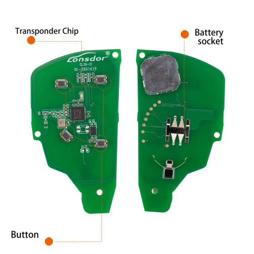 LONSDOR CL30-21 Remote Key 4 Buttons for Chevrolet Supports ID46 ID49 ID4A 315MHz 433.92MHZ