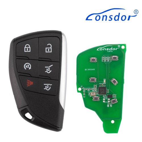 LONSDOR CL30-2A Remote Key 6 Buttons for Chevrolet Supports ID46 ID49 ID4A 315MHz 433.92MHZ