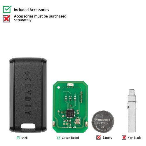 [5Pcs/Lot] KEYDIY C29Ax01 Programmable Smart Key Used with KEYDIY 13# Remote Chip Reading Adapter
