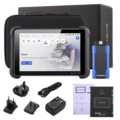 MUCAR 892BT PRO Bluetooth Diagnostic Scanner with AI Function Supports Topology Mapping 35 Reset ECU Coding CANFD & DOIP & J2534 Free Update