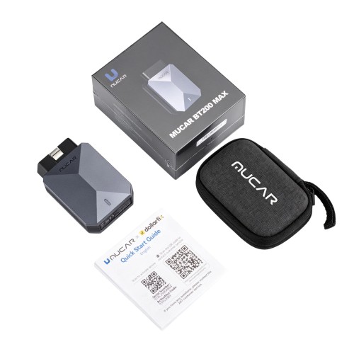 MUCAR BT200 MAX Full OBD2 AI-Powered Diagnostics Scanner Bi-directional Control Support 15+ Reset Services CAN-FD & FCA Lifetime Free Update