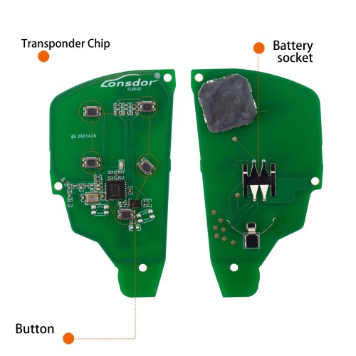 LONSDOR CL30-22 Remote Key 5 Buttons Supports ID46 ID49 ID4A 315MHz 433.92MHZ for Chevrolet