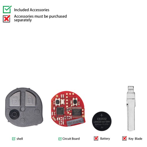 [5Pcs/Lot] XHORSE XNSZ02EN SU.ZK Round Second Generation Remote Keys