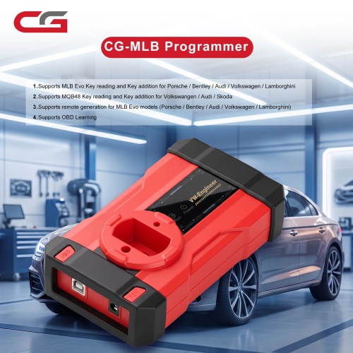 CGDI CG-MLB Key Programmer for Audi VW Porsche MLB/MQB48 – Key Adding, Reading, Generation & OBD Learning