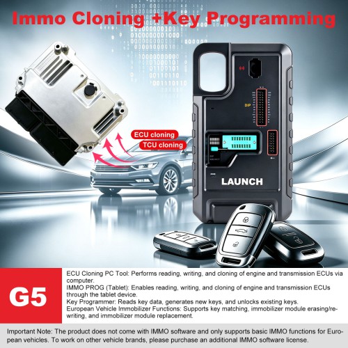 LAUNCH X431 PRO 5 PRO5 with SmartLink C2.0 Plus X-431 PROG5 IMMO Programmer 3-in-1 IMMO Device