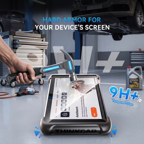 THINKCAR 8 Inches Tempered Glass Screen Protector, Specifically Designed for THINKSCAN 689/689BT & MUCAR 892BT