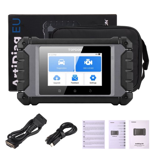 TOPDON ArtiDiag EU Car Diagnostic Tool for Euro Vehicles Supports ECU Coding Free Updates