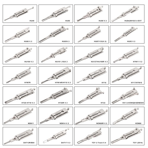 Original LISHI 112PCS Set 2-in-1 Pick & Decoder Tool