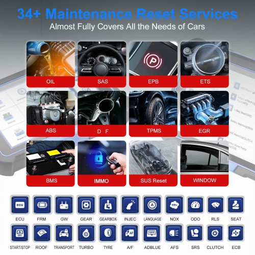MUCAR VO8 OE-level Full System Diagnostic Support 34+ Maintenance Functions ECU Coding Auto VIN with 9450mAh Battery & 8MP Camera Free Update