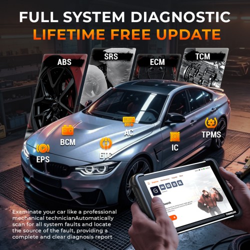 THINKCAR THINKSCAN 689BT PRO Bluetooth Diagnostic Scanner with AI Function, Supports 35 Resets,Topology Mapping, ECU Coding CANFD & DOIP & J2534