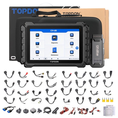 TOPDON ONE Moto Diagnostic Scanner for Motorcycles, ATVs and Marine Vehicles Support 45 Languages 2 Years Free Update