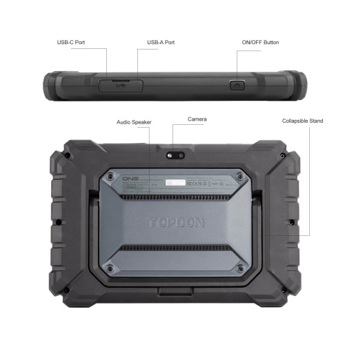 TOPDON ONE Moto Diagnostic Scanner for Motorcycles, ATVs and Marine Vehicles Support 45 Languages 2 Years Free Update