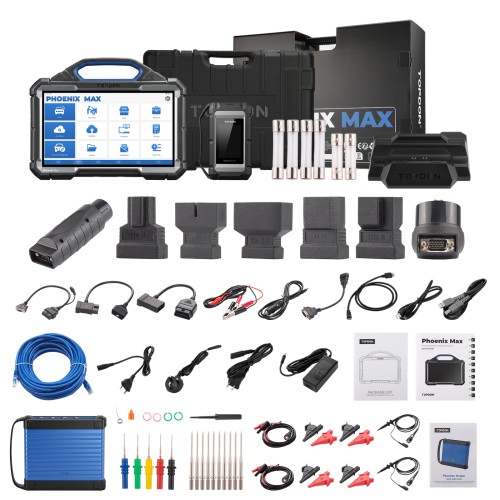 TOPDON Phoenix Max with Scope Professional Diagnostic Scanner Supports 4-channel Oscilloscope, Topology Mapping, ADAS compatibility,DoIP, CanFD, J2534