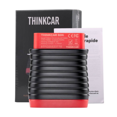 THINKCAR BD6 OBD2 Scanner AutoVIN & Full OBD2 Diagnostic Functions Supports 5 Resets Services 15+ Languages Lifetime Free Updates