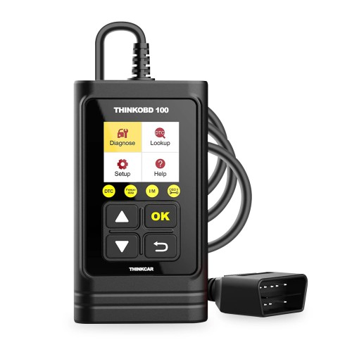 THINKCAR ThinkOBD100 OBD2 Scanner, Beginners Friendly, Plug in, Scan All, Supports Full OBD2 Diagnostics, Read/ Clear DTCs, Live Data Stream