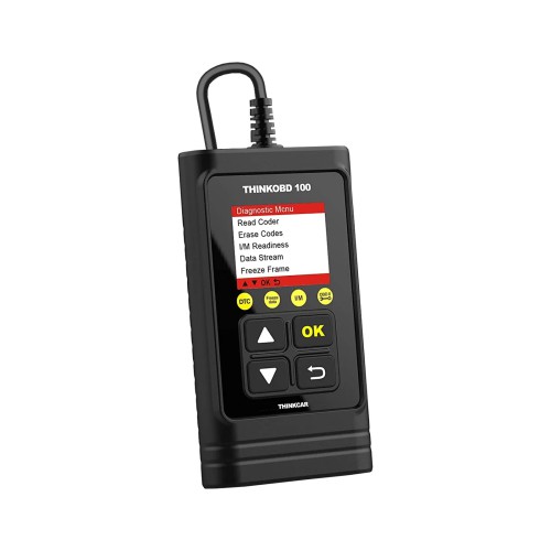 THINKCAR ThinkOBD100 OBD2 Scanner, Beginners Friendly, Plug in, Scan All, Supports Full OBD2 Diagnostics, Read/ Clear DTCs, Live Data Stream