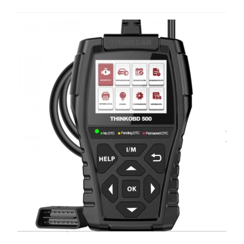 THINKCAR THINKOBD500 Handheld OBD2 Engine Scanner, Supports Full OBD2 Diagnostics, Read/Erase Codes, Live Data, EVAP Test, Lifetime Free Updates