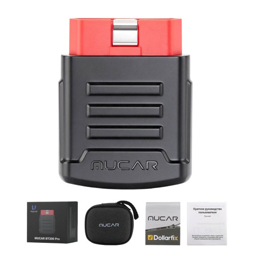 MUCAR BT200PRO BT200 Pro OBD2 Scanner Full OBD2 Functions Supports 15 Reset Services IOS/Android Bluetooth 12 Languages