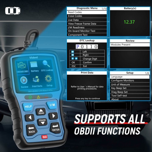 VIDENT iEasy310 Pro Enhanced OBD2 Automotive Scanner Professional OBDII Code Reader Engine Fault Scan Tool Car Diagnostic Tool