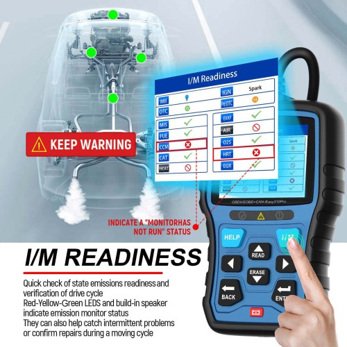 VIDENT iEasy310 Pro Enhanced OBD2 Automotive Scanner Professional OBDII Code Reader Engine Fault Scan Tool Car Diagnostic Tool