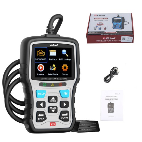 VIDENT iEasy310 Pro(Silver) Enhanced OBD2 Automotive Scanner Professional OBDII Code Reader Engine Fault Scan Tool Car Diagnostic Tool