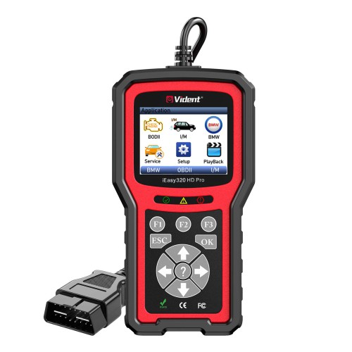 Vident iEasy320HD Pro Diesel Truck Diagnostic Tool OBD2 Scanner Automotive Code Reader Trucks Cars OBD2 Diagnostic Tool