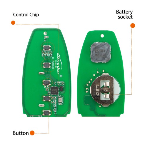 LONSDOR FO30 Series Smart Key FO30-02 5 Buttons for Ford Low Frequency 315/433 MHz