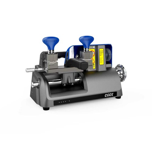 CGDI W1 Compact Manual Key Cutting Machine with 4-Sided Rotating Clamp, Built-in LED, Grinding Wheel