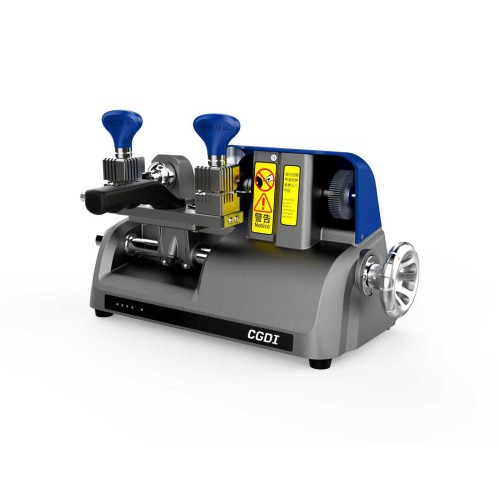 CGDI W1 Compact Manual Key Cutting Machine with 4-Sided Rotating Clamp, Built-in LED, Grinding Wheel