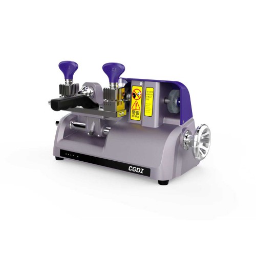 CGDI W1 Compact Manual Key Cutting Machine with 4-Sided Rotating Clamp, Built-in LED, Grinding Wheel