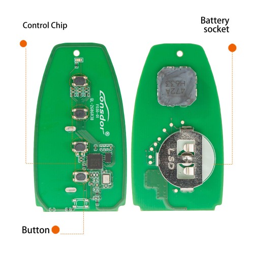 LONSDOR FO30 Series FO30-06 Low Frequency 315/433 MHz 4 Buttons