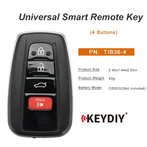 KEYDIY TIB36-4 Universal Smart Remote Key