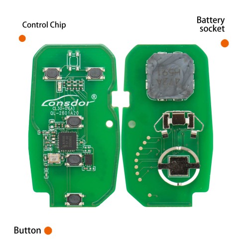 LONSDOR CL30-07 Remote Key 5 Buttons Supports ID46 ID49 ID4A 315MHz 433.92MHz for Chevrolet