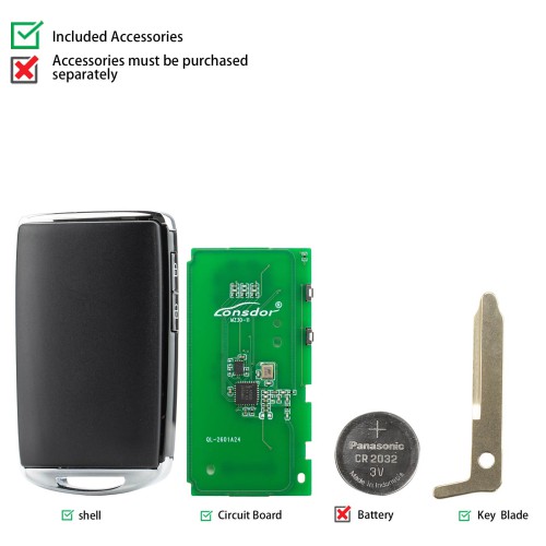 LONSDOR MZ30-15 Remote Key 2 Buttons Supports ID49 315MHz 433.92MHz for Mazda