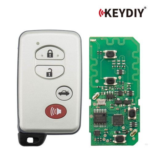 KEYDIY TIB03-4(silver gray) Smart Key 4 Buttons