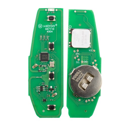 KEYDIY ZB68-4 Smart Key for BYD PCB Board for 46, 47, 48, 49, 4A, MQB4, 5C Chip Types (without Key Shell)
