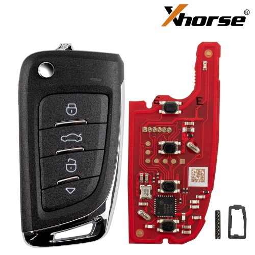 [5Pcs/Lot] XHORSE XKM820EN M8 Flat Style Second Generation Wired Remote Keys 4 Buttons