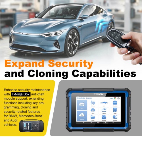 TOPDON Phoenix Nano Full System Diagnostics Supports CAN-FD & DOIP Protocols 32 Reset Functions