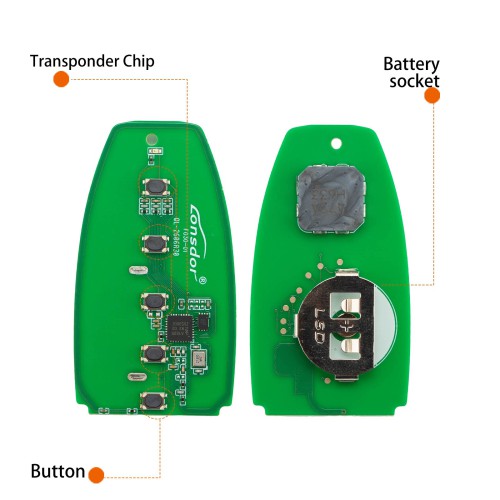 LONSDOR FO30 Series Smart Key FO30-0D Low Frequency 315/433 MHz 5 Buttons for Ford