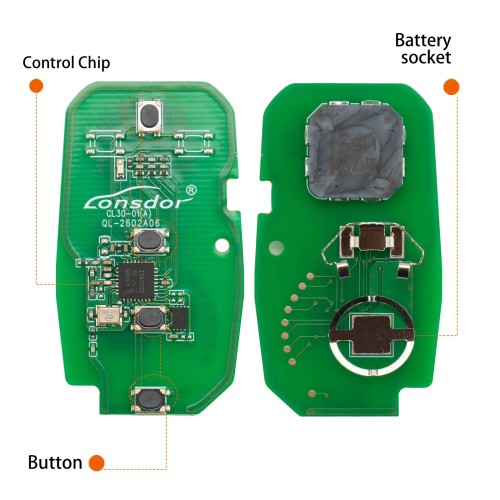 LONSDOR CL30-06 Remote Key 4 Buttons Supports ID46 ID49 ID4A 315MHz 433.92MHz for Chevrolet