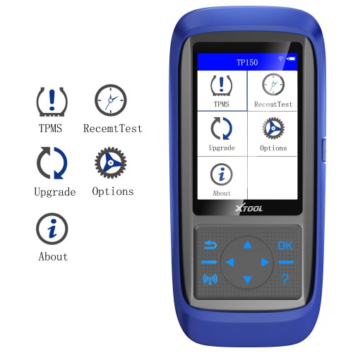 XTOOL TP150 OBD2 TPMS Diagnostic Scanner Tool Program 315&433 MHZ Sensor