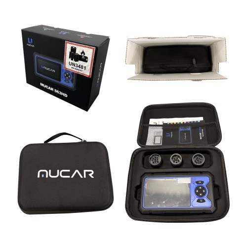 MUCAR 563HD Heavy-duty Diagnostic Scanner Full-system Diagnostics Supports 71 Truck Brands, 8 Maintenance Reset Functions 2 Years Free Update