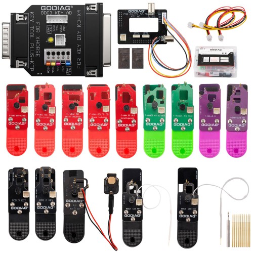 GODIAG BCP U KEY BDC2 BDC3 14 in 1 Adapter Kit + GODIAG Solderfree 7-in-1 5C/ 5D Encrypted Key Programming Adapter Kit