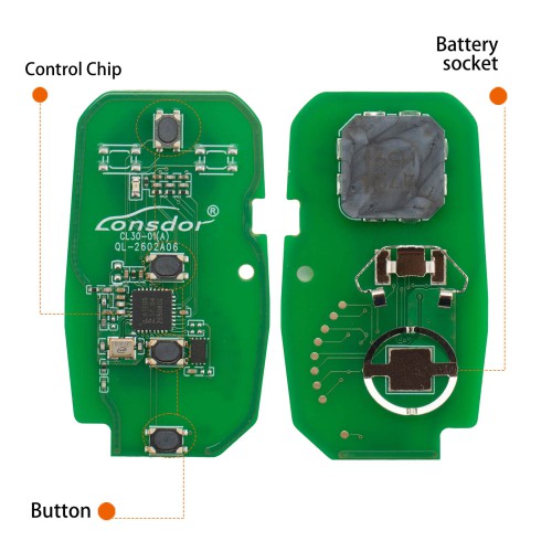 LONSDOR CL30-05 Remote Key 4 Buttons for Chevrolet Supports ID46 ID49 ID4A 315MHz 433.92MHz
