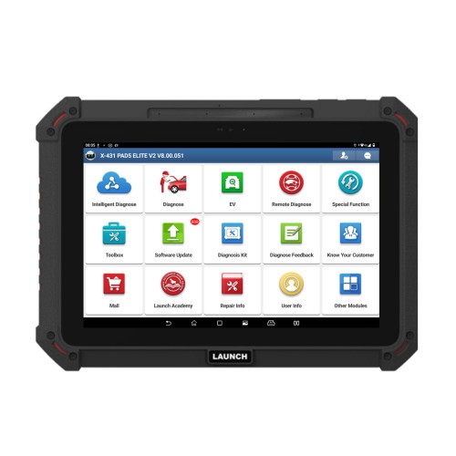 LAUNCH X-431 PAD5 ELITE V2 with Smartlink V4 Car Overseas Online Diagnostic Configuration Supports AI Voice Diagnostics 40+ Resets J2534 CANFD & DOIP