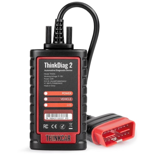 [UK/EU Ship] THINKCAR ThinkDiag 2 ALL software Full System Diagnostic tool Support CAN FD ECU Coding Active Test 16 Reset OBD2 Scanner