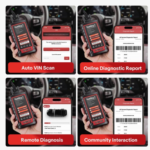 [UK/EU Ship] THINKCAR ThinkDiag 2 ALL software Full System Diagnostic tool Support CAN FD ECU Coding Active Test 16 Reset OBD2 Scanner