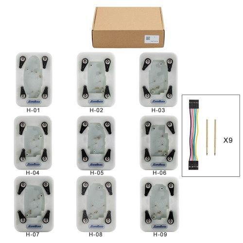 Eoneboss HK003 6A Full Unlock Key Matching Tool with Solder Free Read/Write Adapters H‑01 to H‑09