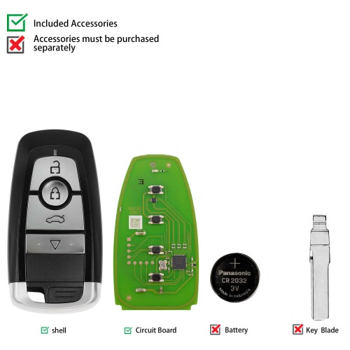 1Pc Xhorse XSFO02EN XM38 Series Universal Smart Key